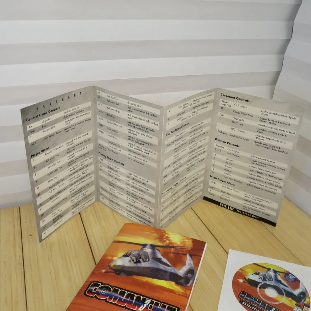 Comanche 3 The Art of War CD-ROM for PC with Manual‎ and Reference Card